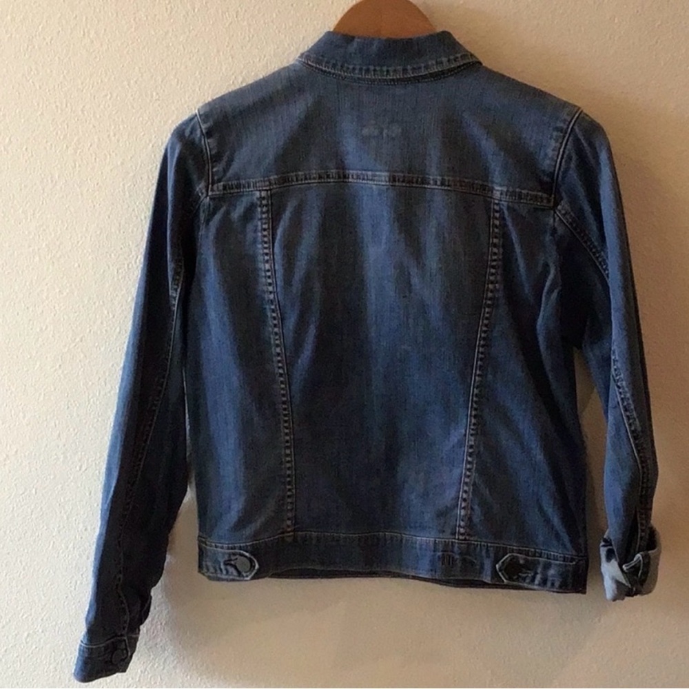 Kut from the Kloth Amelia dark wash denim jacket. - Picture 3 of 4